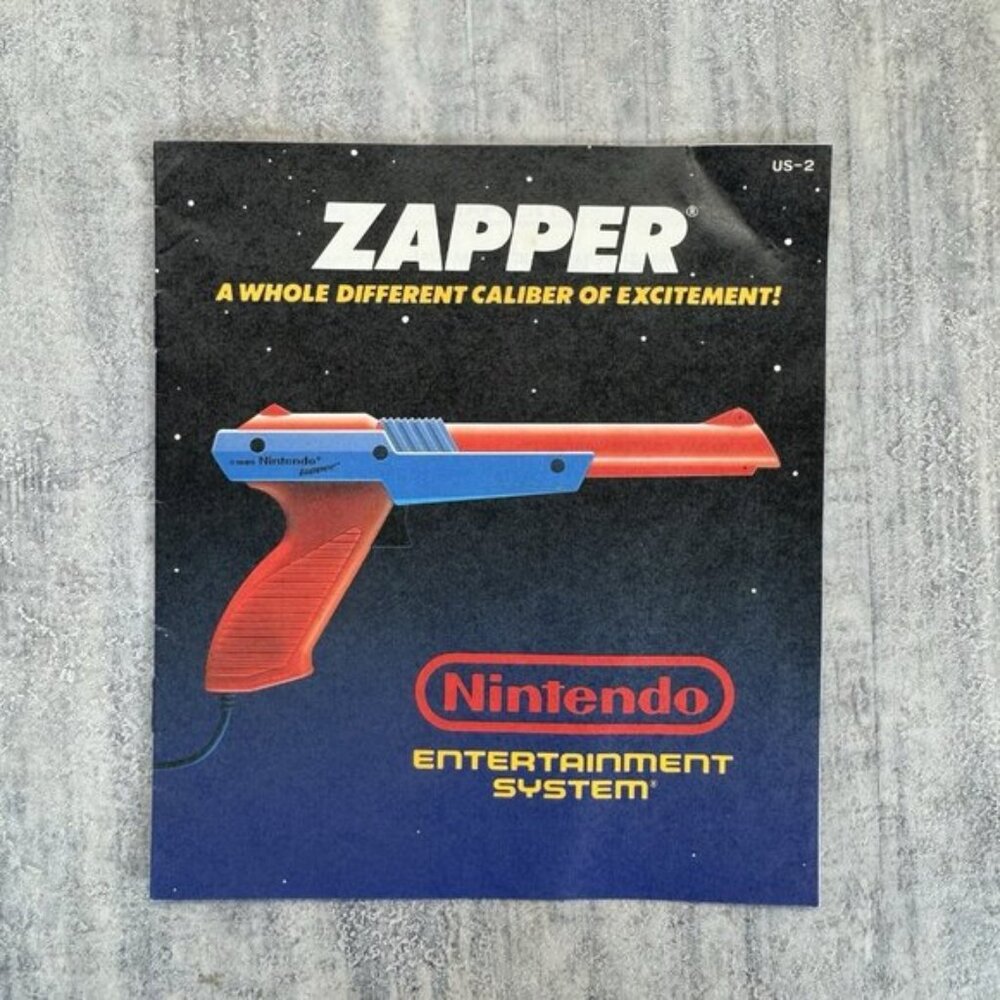 Zapper CAN-1 Nintendo Entertainment NES Manual Instruction Booklet Only
